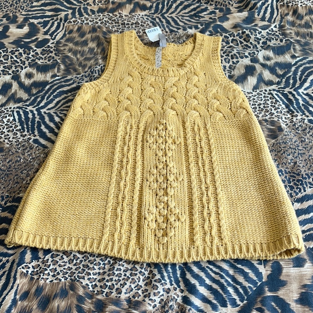 Mustard yellow sweater vest